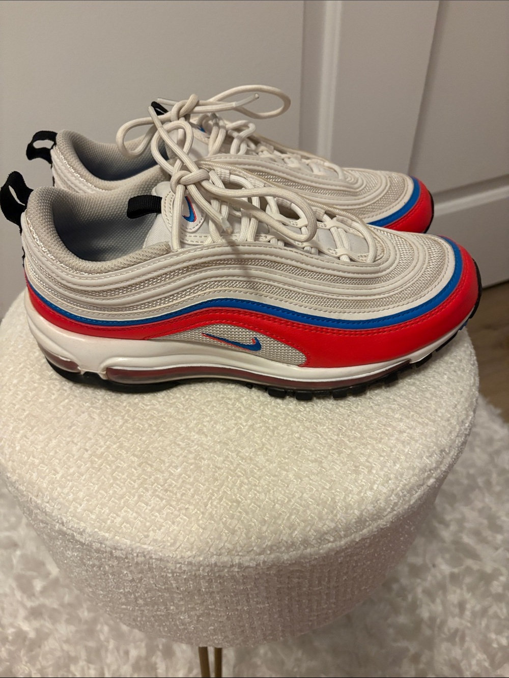 Nike Air Max 97 Sneakers - White/Red/Blue